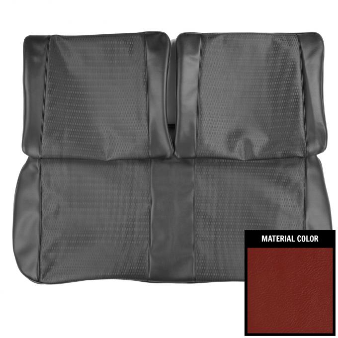 PUI Interiors 1966 Chevrolet Nova Red Front Bench Seat Cover 66XS30BS