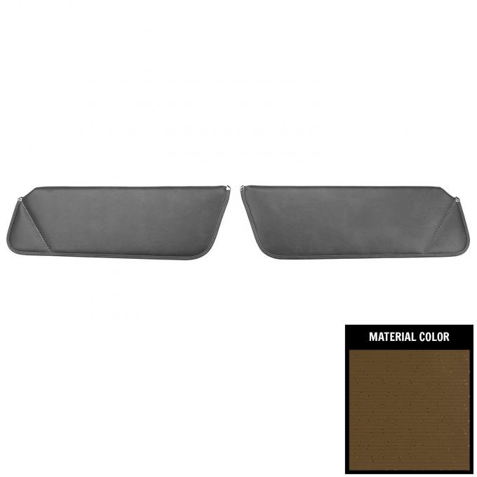 PUI Interiors 1971-1972 Chevrolet Impala Hardtop Dark Saddle Sun Visors SV28108BC