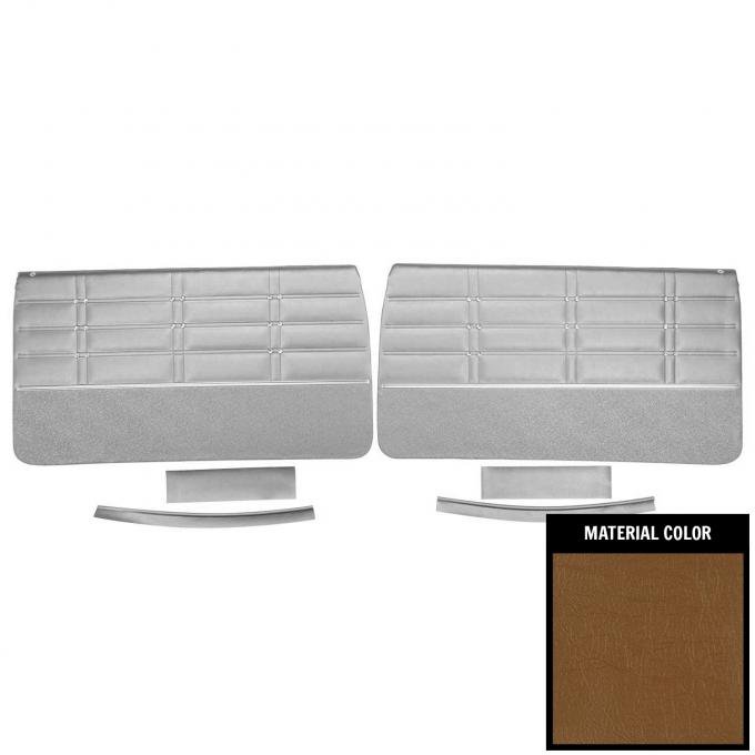 PUI Interiors 1963 Chevrolet Impala/SS Pre-Assembled Saddle Front Door Panels 63BD65FP