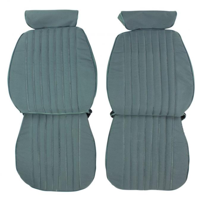 PUI Interiors 1984 Chevrolet Monte Carlo Blue Cloth Front Bucket Seat Covers 84MSC03U