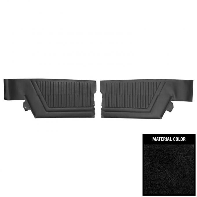 PUI Interiors 1965 Chevrolet Impala SS Hardtop Black Rear Door Panels D550C