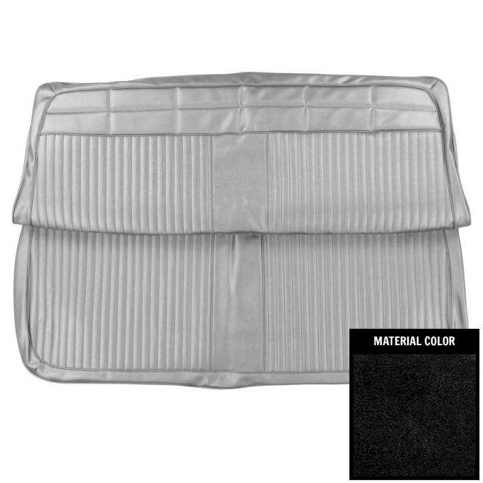 PUI Interiors 1963 Chevrolet Impala 4 Door Black Front Bench Seat Cover 63BS4D55B