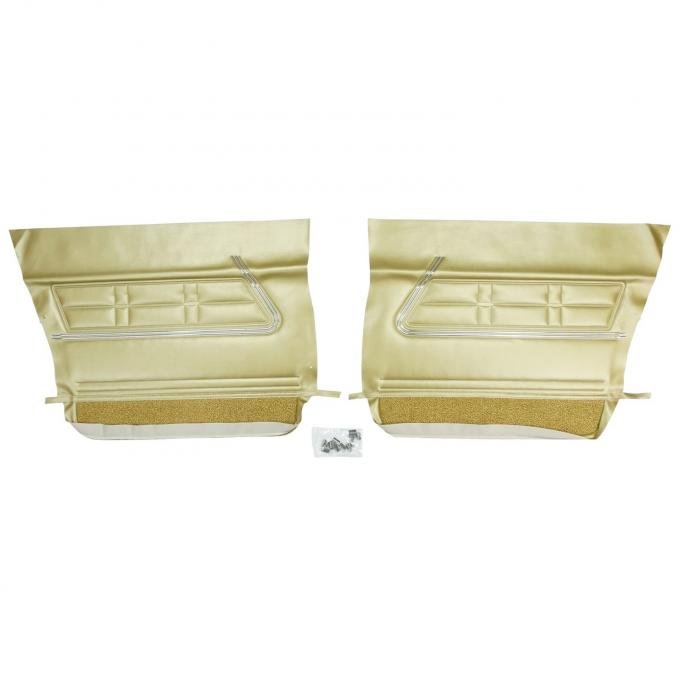 PUI Interiors 1967 Chevrolet Impala 4-Door Sedan/Wagon Gold Front Door Panels 67BD4D43