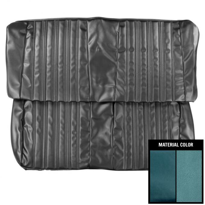 PUI Interiors 1966 Chevrolet Impala 4-Door 2 Tone Blue Front Bench Seat Cover 66BS4D13B
