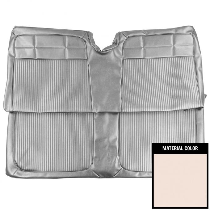 PUI Interiors 1962 Chevrolet Impala Hardtop White Rear Bench Seat Cover 62BS69C