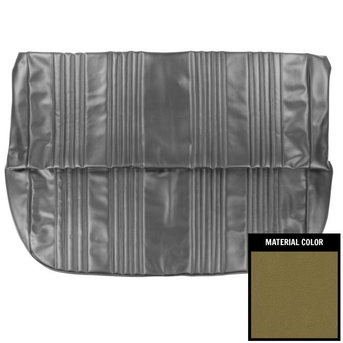 PUI Interiors 1968 Chevrolet Impala 4 Door Hardtop Ivy Gold Rear Bench Seat Cover 68BS4D46C