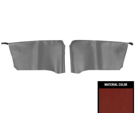 PUI Interiors 1966-1967 Chevrolet Impala Convertible Red Rear Arm Rest Covers 66BR30C