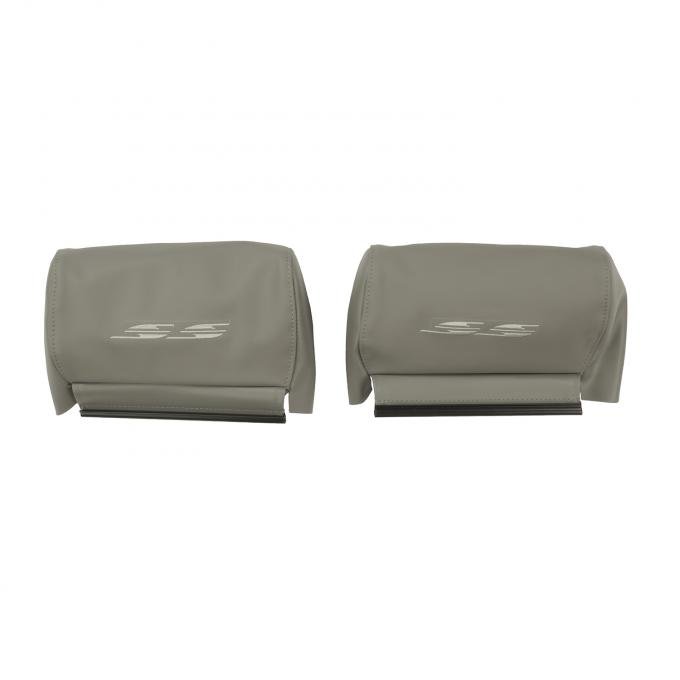 PUI Interiors 1994-1996 Chevrolet Impala SS 10.5" Gray Head Rest Covers 94BHGLU-1