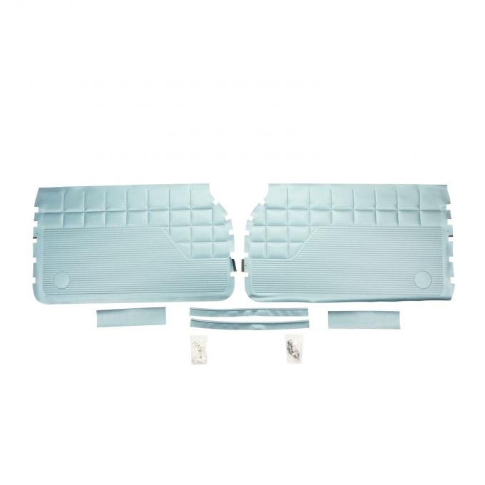 PUI Interiors 1962 Chevrolet Impala Hardtop / "SS" Light Blue Front Door Panels 62BD56F