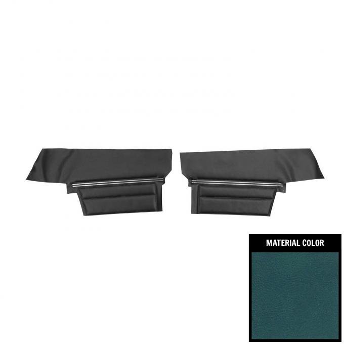 PUI Interiors 1968 Chevrolet Impala Custom Convertible Medium Blue Rear Door Panels 68BDN17V