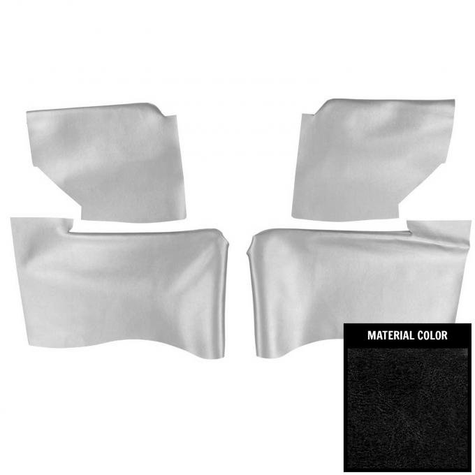PUI Interiors 1965 Impala/Bonnevelle/Catalina Convertible Black Rear Arm Rest Covers 65BRN10