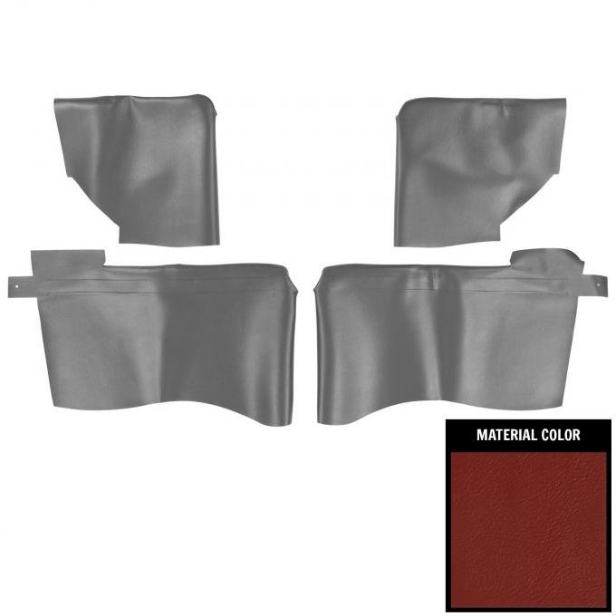 PUI Interiors 1965 Chevrolet Impala SS Convertible Red Rear Arm Rest Covers 65BR30