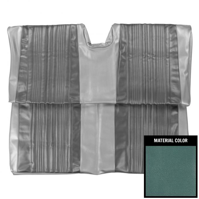 PUI Interiors 1967 Chevrolet Impala/SS Hardtop Light Blue Rear Bench Seat Cover 67BS12C