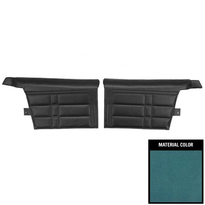 PUI Interiors 1966 Impala SS Convertible Pre-Assembled 2 Tone Bright Blue Rear Door Panels 66BD11V-P