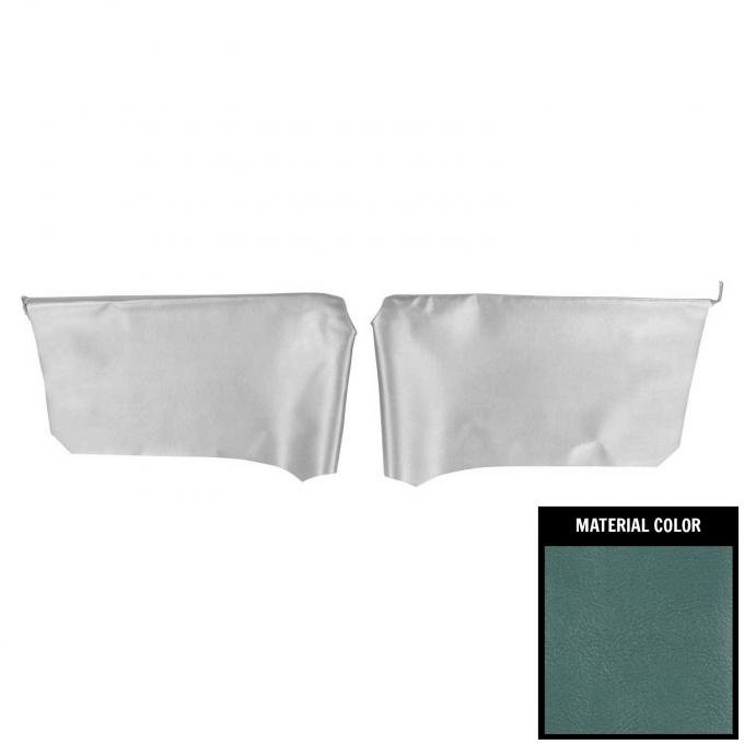 PUI Interiors 1968 Chevrolet Impala Hardtop Light Blue Rear Arm Rest Covers 68BR12C