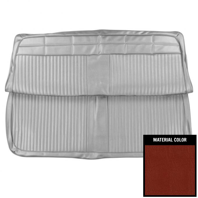 PUI Interiors 1963 Chevrolet Impala 4 Door Red Front Bench Seat Cover 63BS4D64B