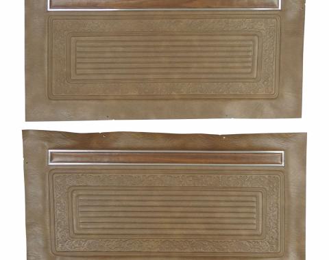 PUI Interiors 1970-1971 Chevrolet Truck Unassembled Dark Saddle Front Door Panels 70TD42