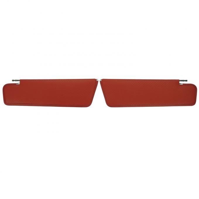 PUI Interiors 1963 Impala/Bonneville/Catalina Hardtop Red Star Sun Visors SV17103CC