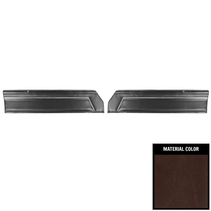 PUI Interiors 1980 Chevrolet Malibu / El Camino Pre-Assembled Maroon Front Door Panels 78AD01-P