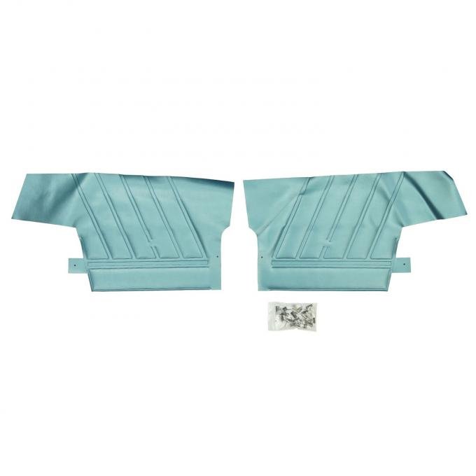 PUI Interiors 1968 Chevrolet Impala/SS Convertible Light Blue Rear Door Panels 68BD12V