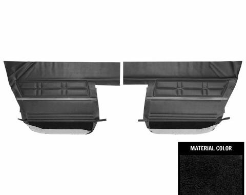 PUI Interiors 1967 Chevrolet Impala 4- Door Sedan/Hardtop Black Rear Door Panels 67BD4D10S