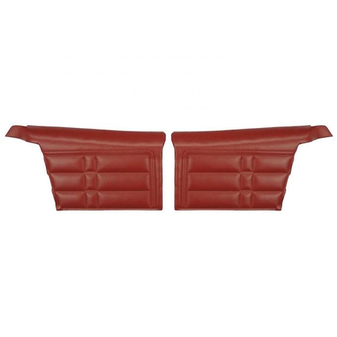 PUI Interiors 1966 Chevrolet Impala SS Convertible Pre-Assembled Red Rear Door Panels 66BD30V-P