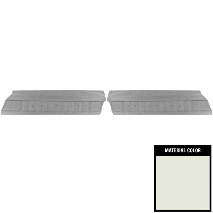 PUI Interiors 1974 & 1976 Chevrolet Malibu White Front Door Panels 74AD37