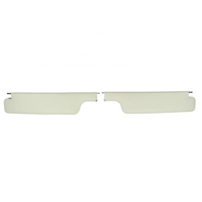 PUI Interiors 1965 Pontiac Bonneville/Catalina Convertible White Sun Visors SV1937V