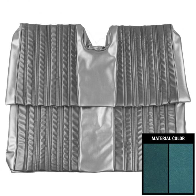 PUI Interiors 1966 Chevrolet Impala/SS Convertible 2 Tone Bright Blue Rear Bench Seat Cover 66BS11V