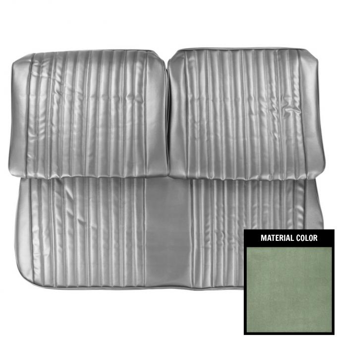 PUI Interiors 1969 Chevrolet Impala/SS Dark Metallic Green Front Bench Seat Cover 69BS24B