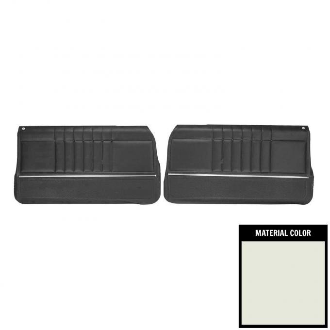 PUI Interiors 1965 Chevrolet Impala Pre-Assembled White Front Door Panels 65BDN37P