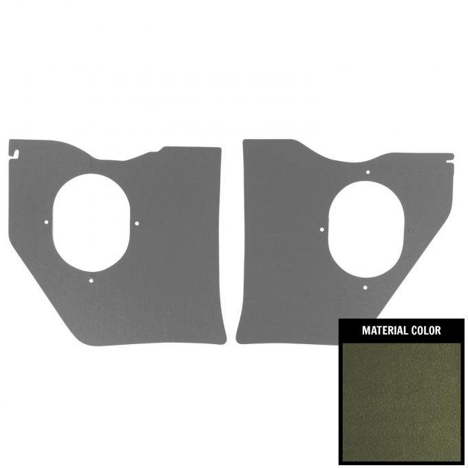 PUI Interiors 1961-1962 Chevrolet Impala Dark Green Kick Panel 61BK78