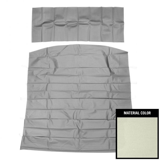PUI Interiors 1967 Chevrolet Impala Standard White Ribbed Headliner 67BH101RN
