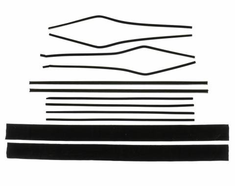 PUI Interiors 1955-1957 Chevrolet Bel Air Hardtop Window Felts F212-1