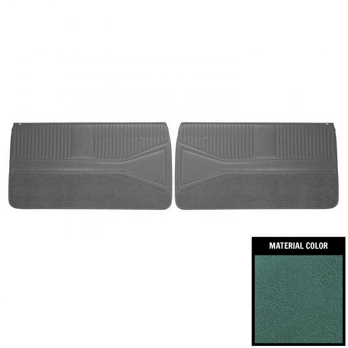 PUI Interiors 1964 Chevrolet Impala SS Pre-Assembled Aqua Front Door Panels 64BSD50FP