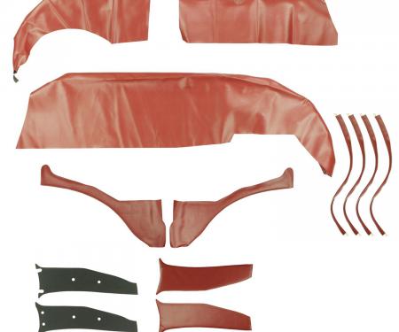 PUI Interiors 1965-1966 Chevrolet Impala Wagon Red Cargo Cover 66BR30W