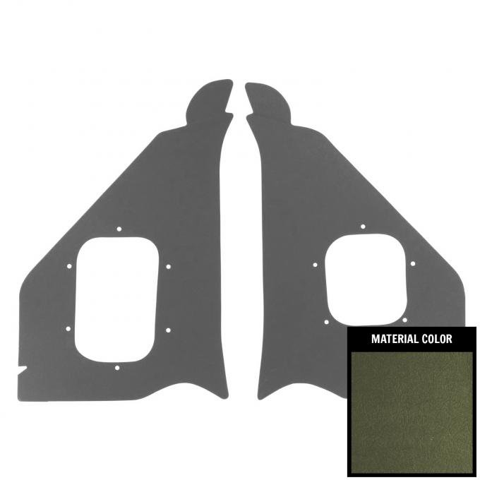PUI Interiors 1955 Chevrolet Dark Green Standard Kick Panel 55BK78S