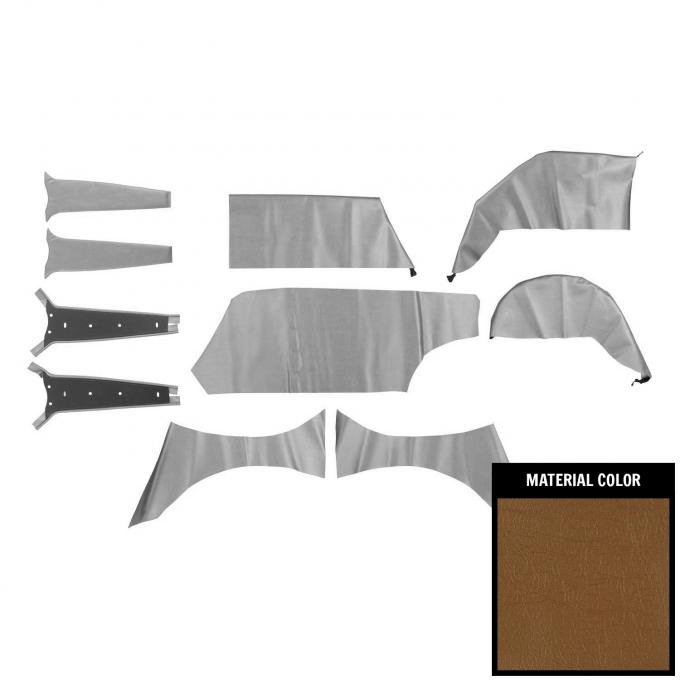 PUI Interiors 1963-1964 Chevrolet Impala 4 Door Wagon Saddle Cargo Cover 62BRW65R