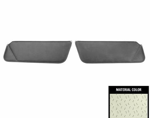 PUI Interiors 1971-1972 Chevrolet Impala Hardtop White Sun Visors SV28101BC