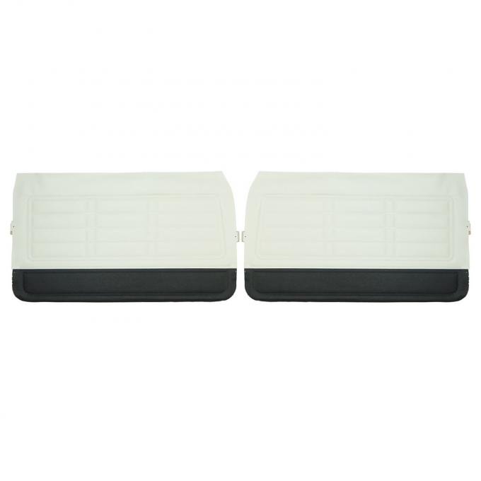 PUI Interiors 1966 Chevrolet Impala/SS White & Black Front Door Panels 66BD37