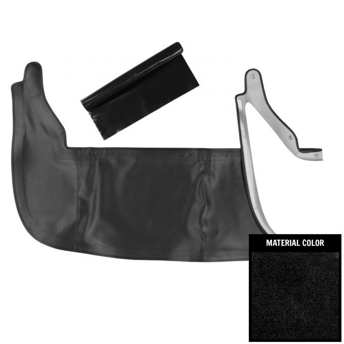 PUI Interiors 1971-1976 Chevrolet Impala Black Scissor-Top Convertible Top Boot 71BT10