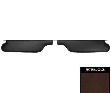 PUI Interiors 1973-1987 Chevrolet Truck Maroon Sun Visors SV3001