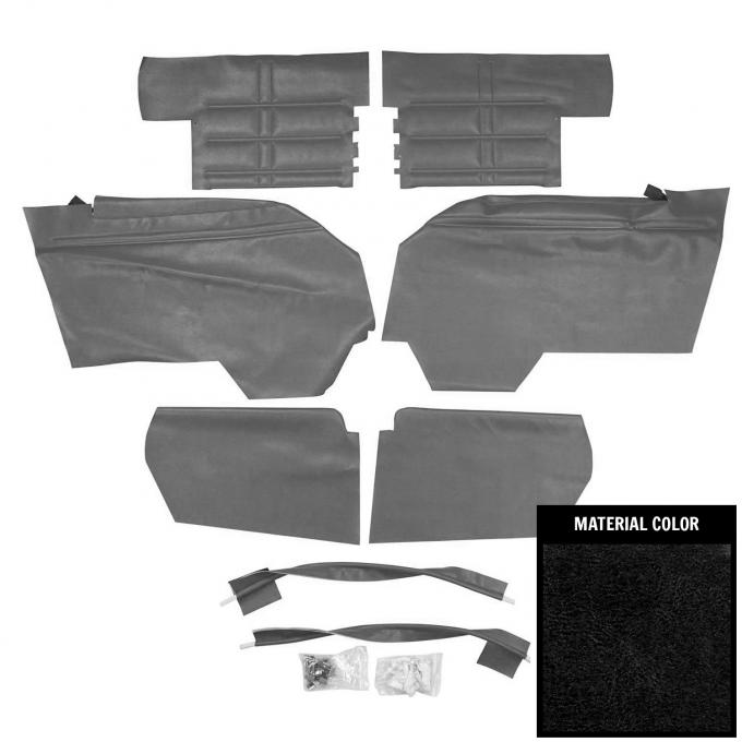 PUI Interiors 1964 Chevrolet Impala/SS Convertible Black Rear Door Panels 64BSD55V