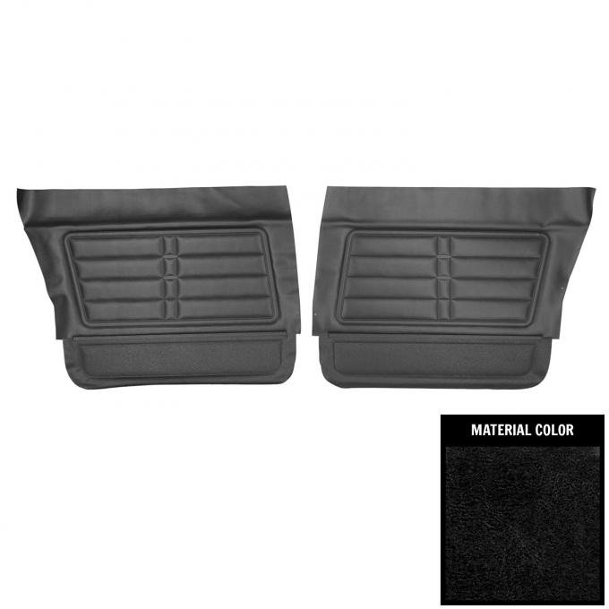 PUI Interiors 1966 Chevrolet Impala 4-Door Wagon Black Front Door Panels 66BD4D10