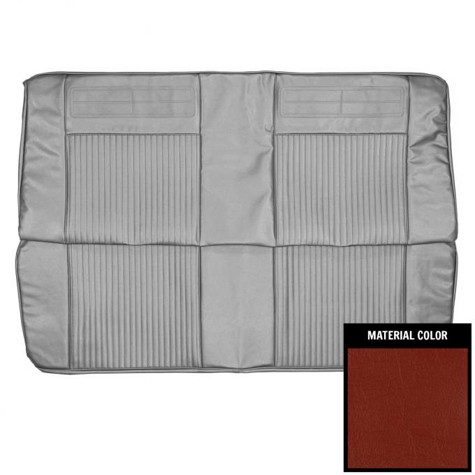 PUI Interiors 1963-1964 Chevrolet Nova 2 Door Sedan Red Rear Bench Seat Cover 62XS64T