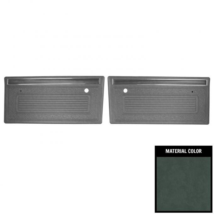 PUI Interiors 1970-1971 Chevrolet Truck Pre Assembled Gray Front Door Panels 70TDZ02P