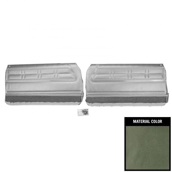 PUI Interiors 1967 Chevrolet Impala Pre-Assembled Aqua Front Door Panels 67BD02-P