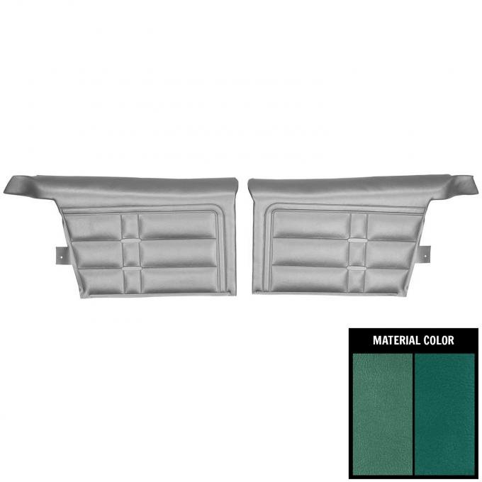 PUI Interiors 1966 Chevrolet Impala SS Convertible Pre-Assembled 2 Tone Aqua Rear Door Panels 66BD05V-P