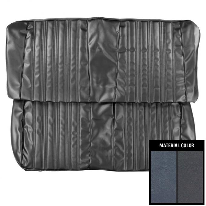 PUI Interiors 1966 Chevrolet Impala 4-Door 2-Tone Bright Blue Front Bench Seat Cover 66BS4D11B
