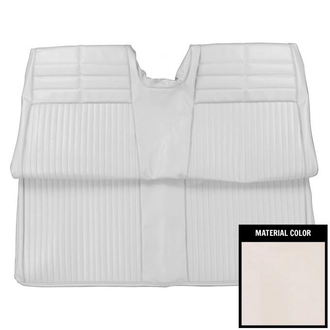 PUI Interiors 1964 Chevrolet Impala Convertible White Rear Bench Seat Cover 64BSN69V